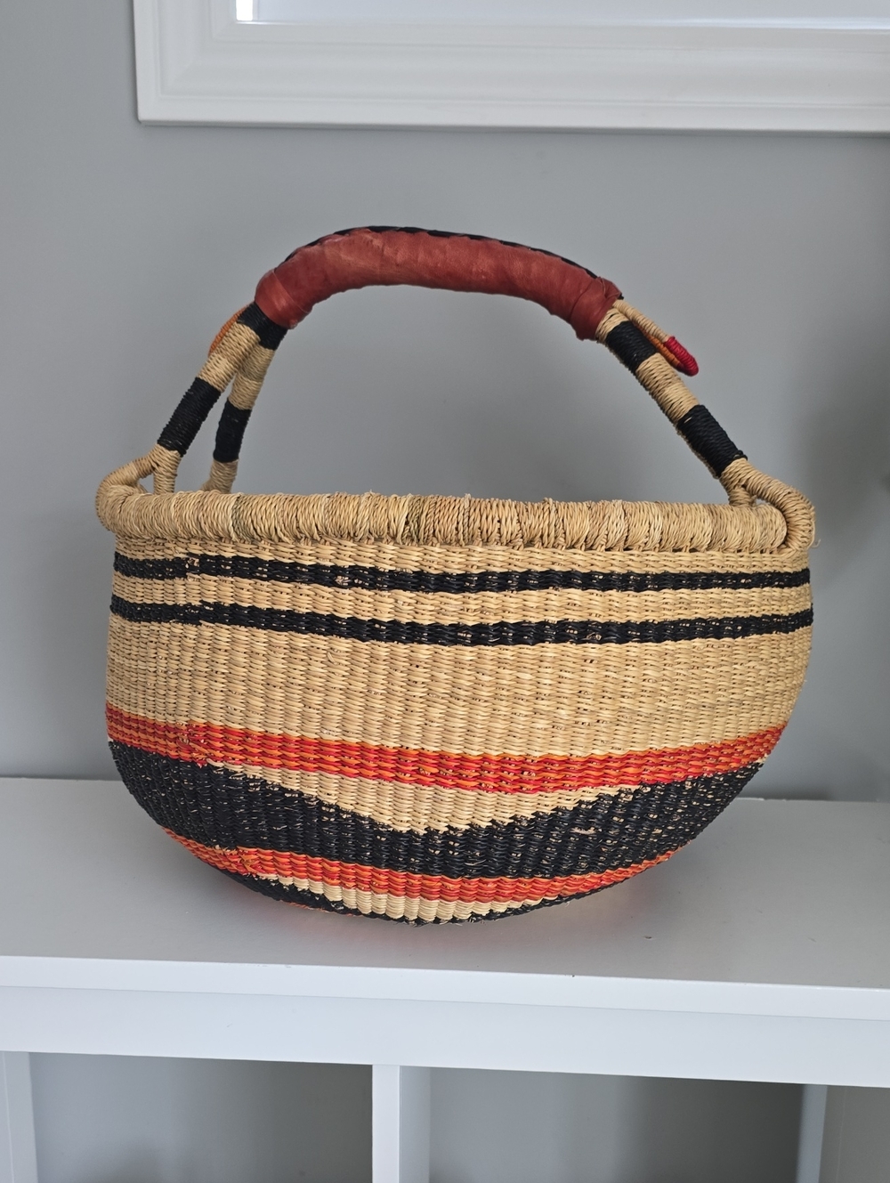 Handwoven Round Basket